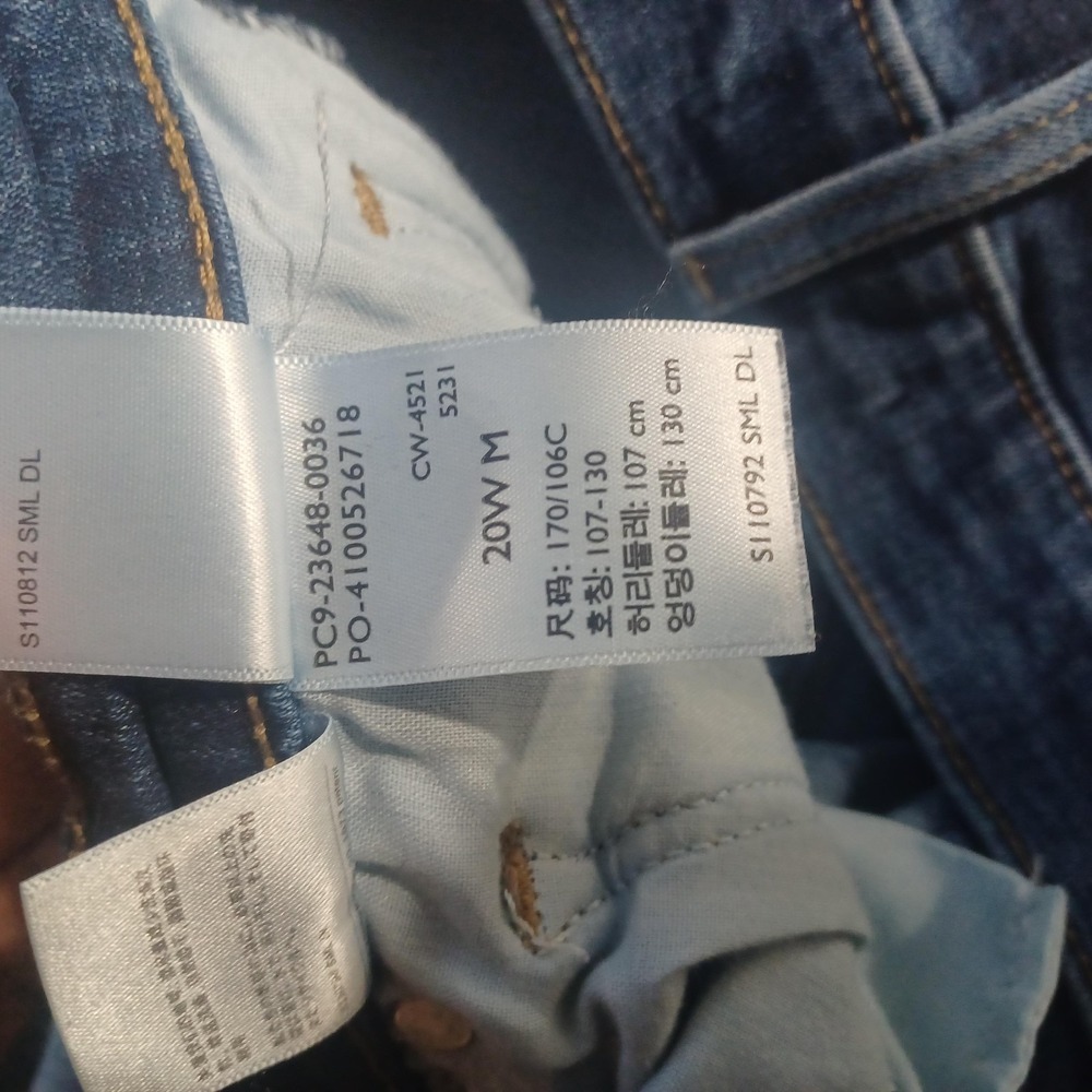 Levies Jeans Womens 20W Blue Denim Classic Straight 5 Pocket Stretch 40x30 - Picture 5 of 6